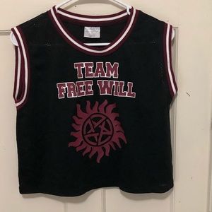 NWOT supernatural cropped jersey